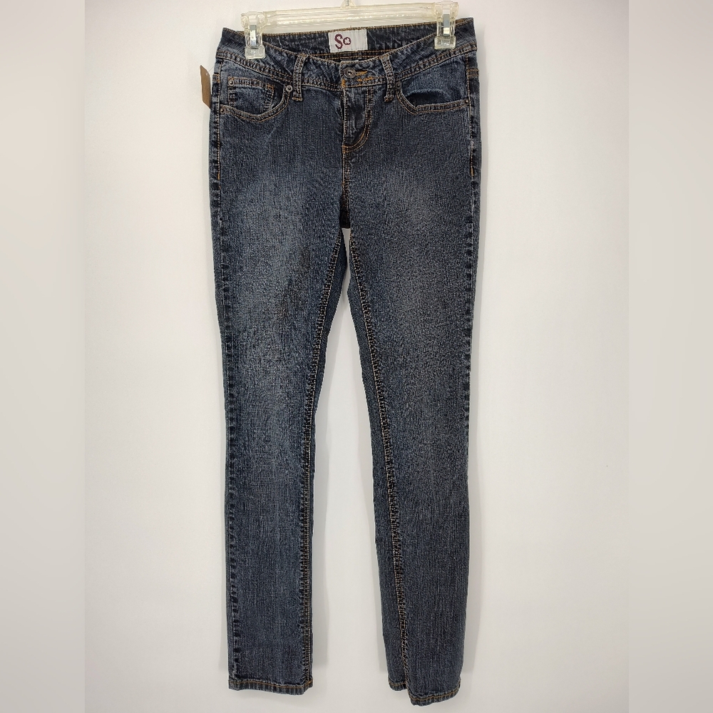 SO Women's Faded Black Dark Gray Skinny Jeans Size 5